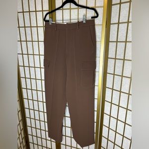 PETER DO Brown Dress Cargo Pants Size 46